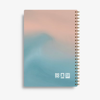 Premium Bucket List Journal - Blue & Pink - Fillable Templates - Made In UAE - A5 Size