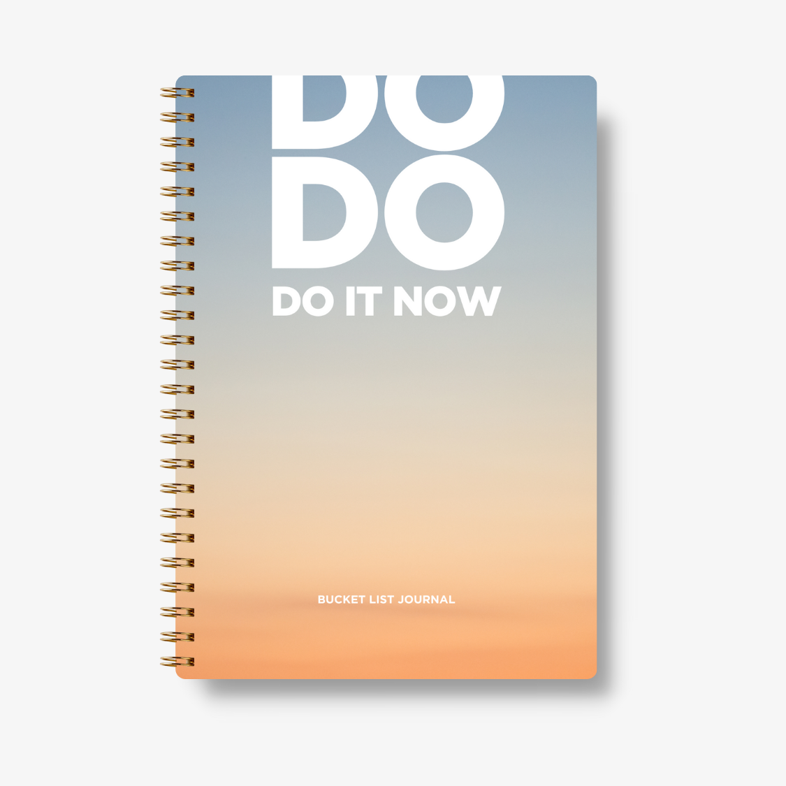 Bucket List Journal - Sunset Orange - Fillable Templates - A5 Size