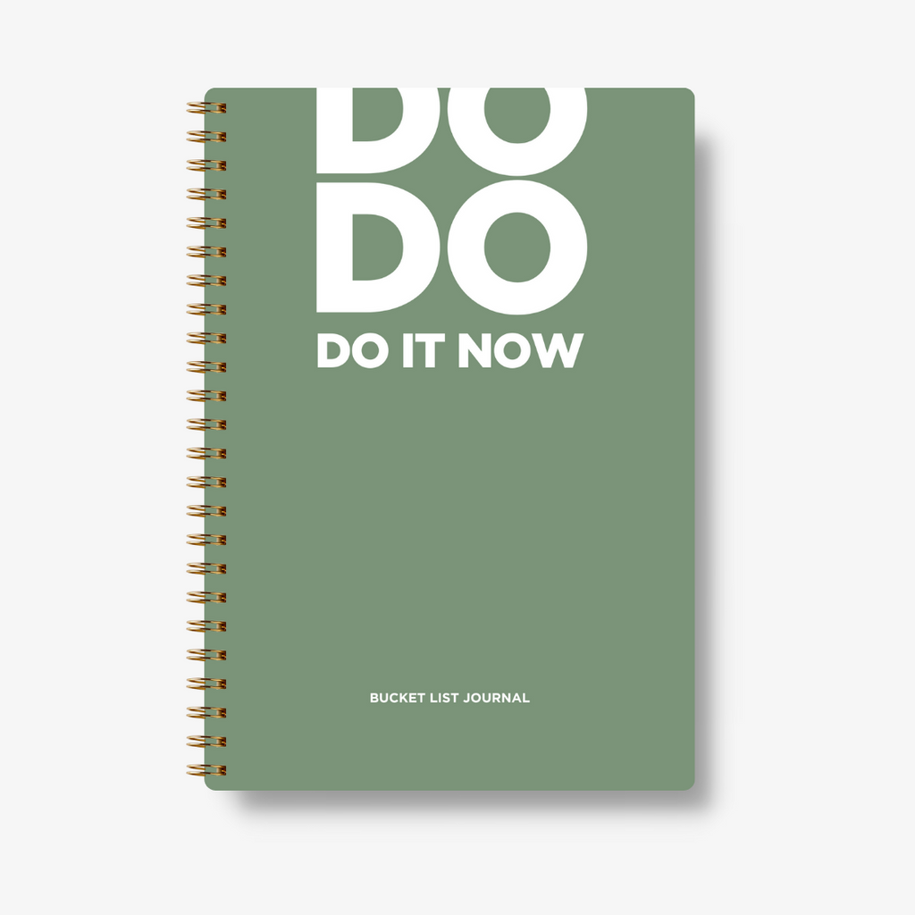 Bucket List Journal - Pastel Green - Fillable Templates - A5 Size