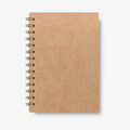 Premium Spiral Plain Notebook - Kraft Natural Eco Friendly Design - A5 Size, Made In UAE