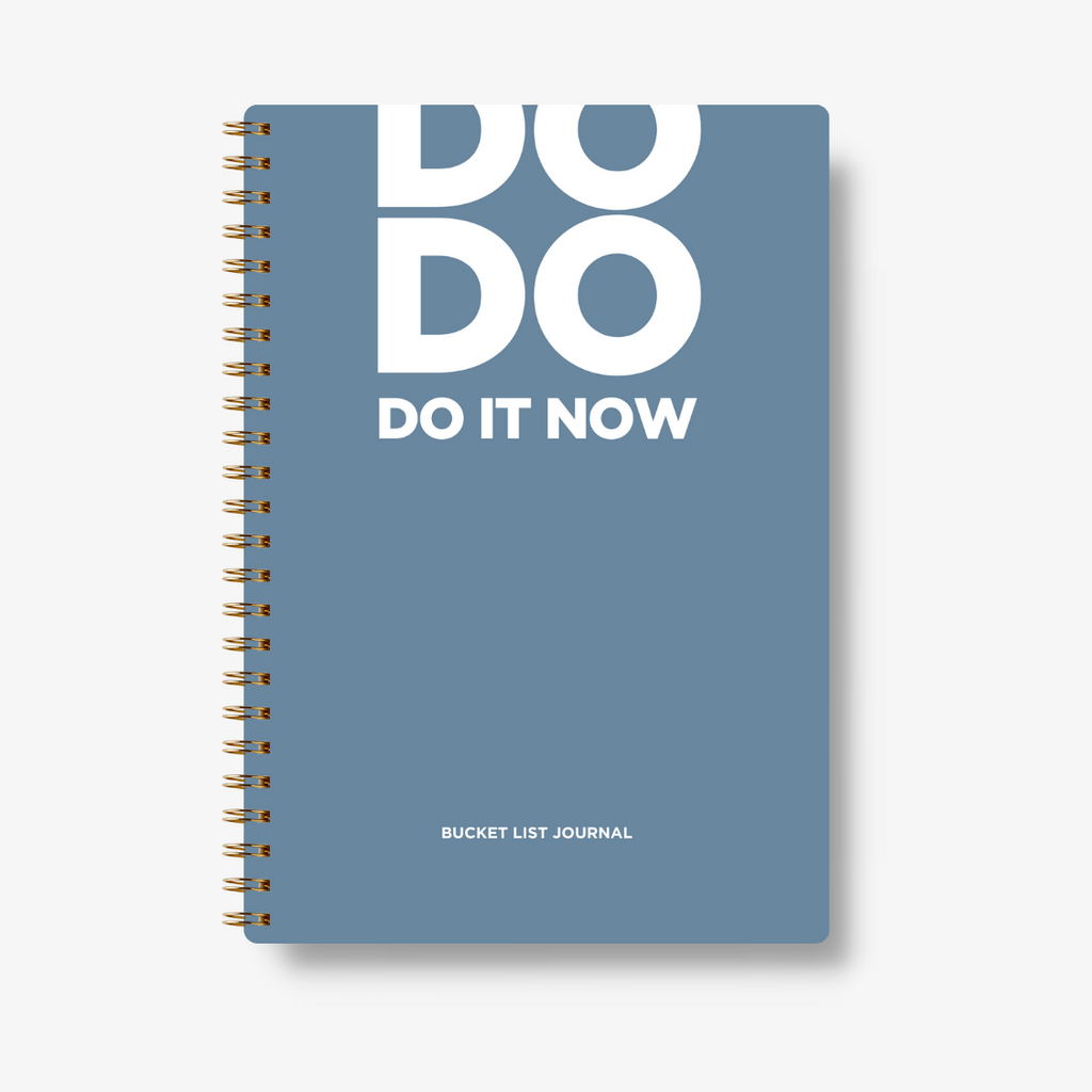 Bucket List Journal - Pastel Blue - Fillable Templates - A5 Size