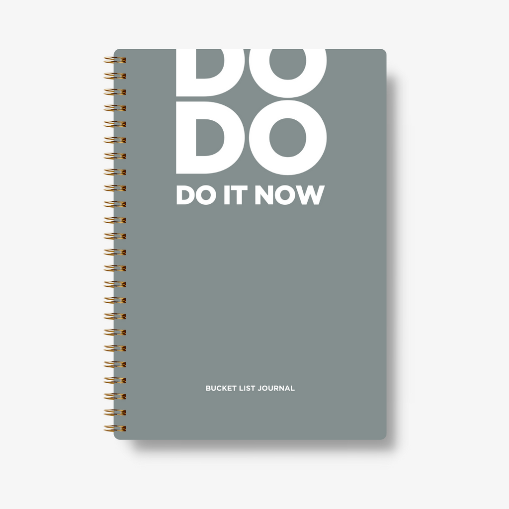 Bucket List Journal - Pastel Grey - Fillable Templates - A5 Size