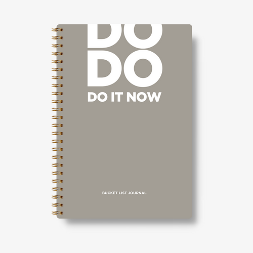 Bucket List Journal - Pastel Brown - Fillable Templates - A5 Size