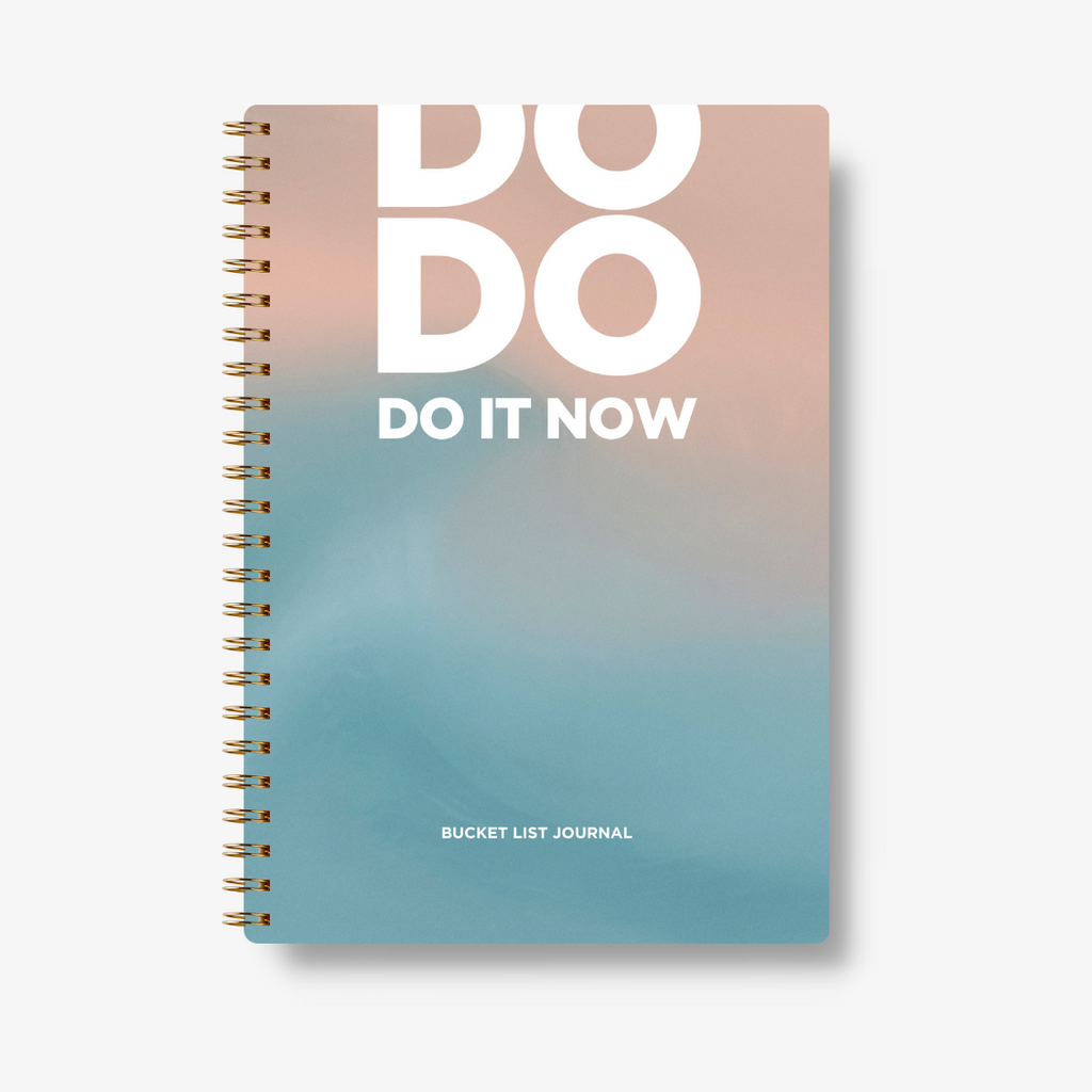 Bucket List Journal - Blue & Pink - Fillable Templates - A5 Size