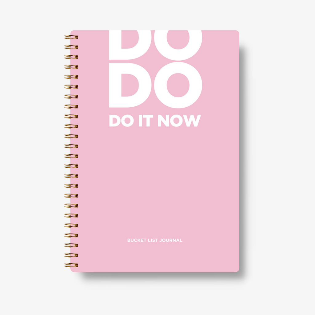 Bucket List Journal - Baby Pink - Fillable Templates - A5 Size