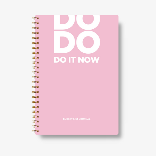 Bucket List Journal - Baby Pink - Fillable Templates - A5 Size